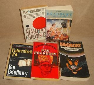RAY BRADBURY Lot DANDELION WINE, FAHRENHEIT 451, MARTIAN CHRONICLES