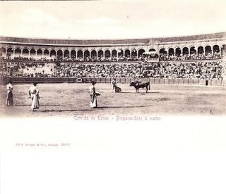 Bullfight, Corrida de Toros, Entrando a Matar, Spain c1900 Unused EX