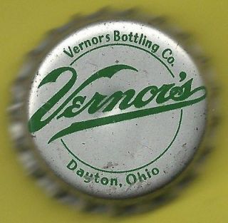 Dayton, OH. VERNORS Ginger Ale soda cork lined bottle cap
