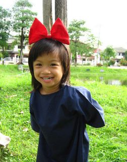 Kikis delivery service cosplay Kid dress with red Hair band cosplay