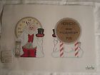 DEDE MILLENNIUM YEAR2000 SANTA NEW YEARS DOUBLE SIDED CANVAS #1095 H