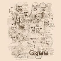 Grimm TV Show Wesen Creature Sketches Licensed Tee Shirt Adult Sizes S