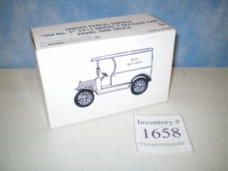 NEW UPS United Parcel Service Old No. 1 1913 Model T Package Car Die