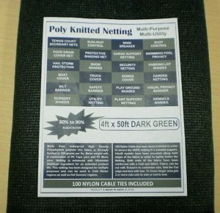 Privacy Fence Screen Shade Net Black 6x50