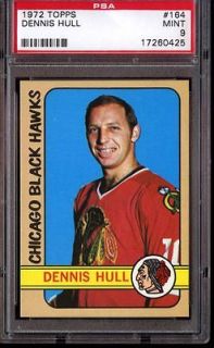 1972 Topps Hockey #164 Dennis Hull PSA 9 Only 1 Higher