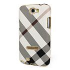 COOL Chrome Diagonal Leather Case Cover For Samsung Galaxy Note S2