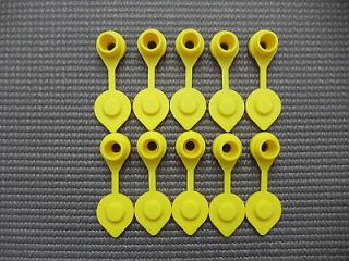 10 Yellow Vent Caps Replacement Gas Can Fuel Jug Blitz Wedco Scepter
