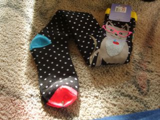 Womens over knee socks Cat Dog Nerds Glasses novelty socks FREE SHIP