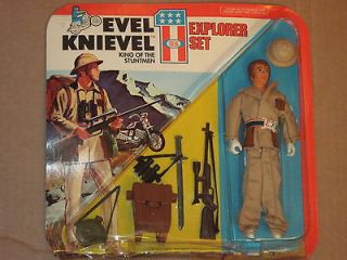 NIP 1975 Ideal Toy   EVEL KNIEVEL King of the Stuntmen EXPLORER SET
