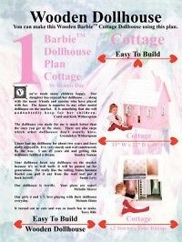 Barbie Dollhouse Plan Cottage NEW by Dennis Day