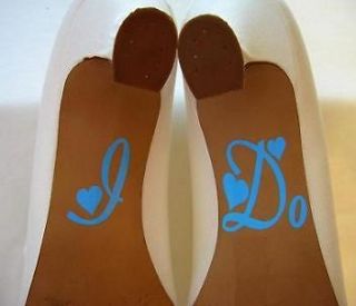 Wedding Bridal Decal Stickers for Shoes I DO , ME TOO , LUCKY ME