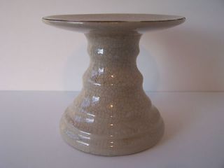 Stand or Plant Stand Almond Crackle Glaze Stand Diameter 6.50