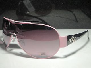 Womens DG Designer Eyewear Pink Oversized Fashion Aviator Sunglasses