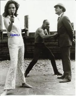 The Avengers Diana Rigg Emma Peel With Gun Patrick Macnee John Steed