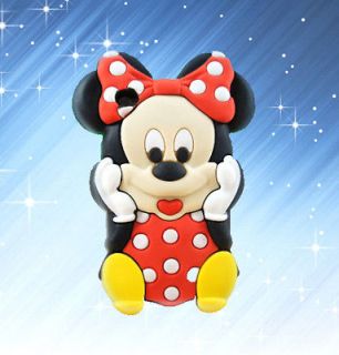 New 3D Disney Minnie Silicone Cover Case Skin for iPod Touch 4 4G 4th