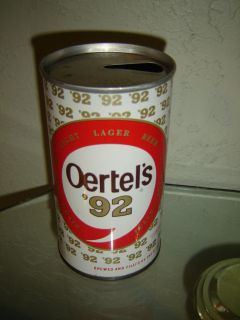 Vintage Oertels 92 Chicago, Ill Empty Straight Steel Beer Can