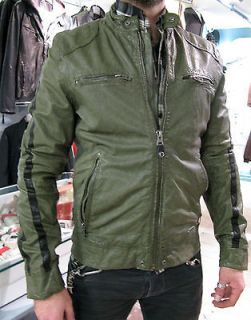 Diesel LIRIS Leather Jacket.Green, BNWT, 100% Authentic by Diesel