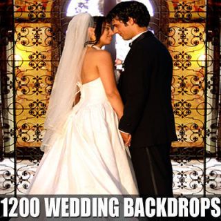 1200 DIGITAL PHOTO BACKDROPS & TEMPLATES FOR WEDDING***