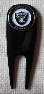 Oakland Raiders Magnetic Divot Tool with Removable Golf Ball Marker