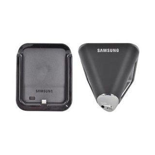 CB Black Silver Desktop Dock 3.5mm Audio Port Speaker For Samsung ATT