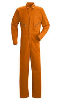 Red Kap Zip Front Cotton coveralls, jumpsuit, flightsuit orange CC18