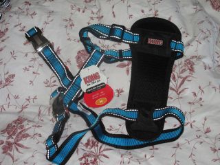 New BLUE KONG DOG HARNESS   You Choose The Size   Includes Seatbelt
