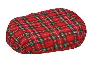 DMI Convoluted Donut Pillow in 16in and 18in Red Plaid
