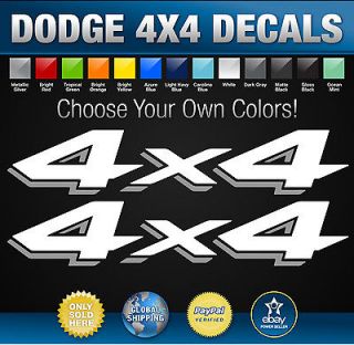 Dodge Ram 4x4 Truck Decals   Custom Color Options Dakota Ram SuperBee