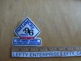 SALT LAKE CITY 96 SHAKE IT UP EMBROIDERED CLOTH PATCH