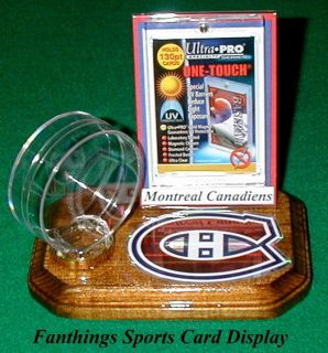 Canadiens NHL Puck Holder Card Display Pro Logo Gift