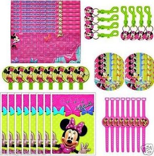 Disney Minnie Mouse 48 Piece Party Favor Pack w/Treat Bags Bow Tique