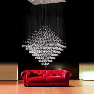 Modern Lighting Crystal Diamond Pendant Lamp Ceiling Light Rain Drop