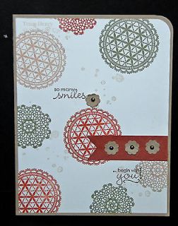 Doilies & Lace SO MANY SMILES all occasion Stampin Up handmade card