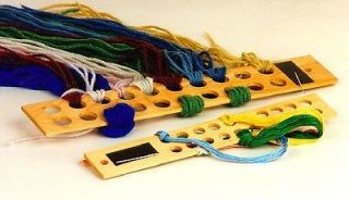 Wooden Yarn Palette Organizer for 20 Yarns for Needlepoint Wool