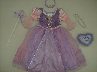 Disney Princess Rapunzel Costume girl dress up M 7 8 Deluxe
