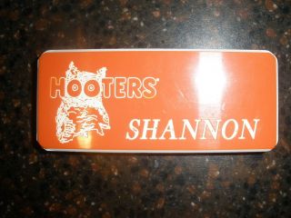 HOOTERS *SHANNON* UNIFORM NAME TAG MAKES A GREAT HALLOWEEN COSTUME