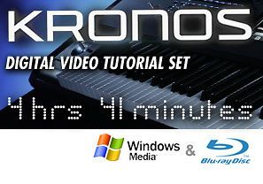 Korg Kronos Video Lessons on Double Blu Ray and Video 