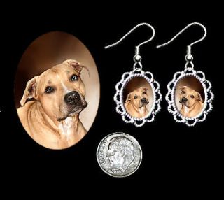 STAFFORDSHIRE BULL TERRIER DOG Earrings JEWELRY