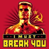 Licensed Rocky 4 IV Movie Ivan Drago I Must Break You Distressed Tee