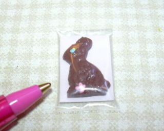 Lolas Small Wrapped Chocolate Easter Bunny DOLLHOUSE