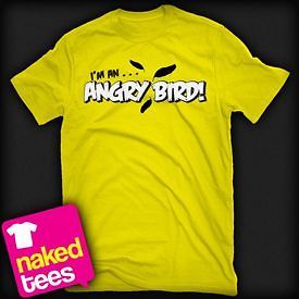 am an angry bird T shirt   Ladies. Many Colours.