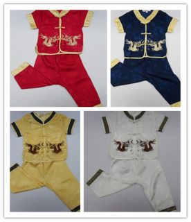 Chinese Mandarin Costume Suit for Boy Boys and girls dressy clothing