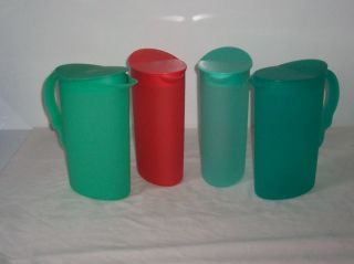 Tupperware Impressions Pitcher Tall Slim Colorful Multiple Listing