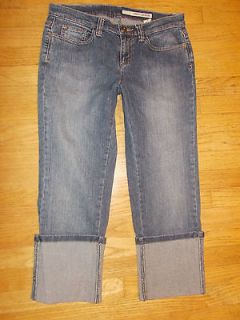 DKNY Cropped Cuffed JEANS Shorts Womens 8 curvy