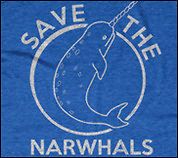 Save the Narwhals Tshirt funny Narwhal shirt Save the animals tee