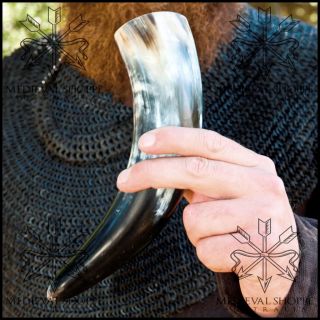 DRINKING HORN   Real Cow Horn. Viking Saxon Celt. Medieval Banquet