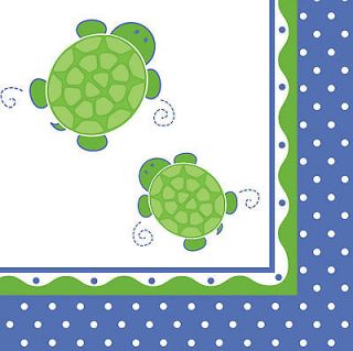Mr. Turtle 1st Birthday Lunch Napkins   Themed Birthday Party Supplies
