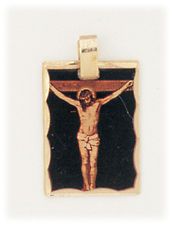 JESUS ON CROSS CHRIST CRUCIFIXION PENDANT CHRISTIAN GIFT ITALY