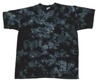NEW 4X Black Crackle hand dyed TIE DYE T SHIRT Free Ship Last1 this