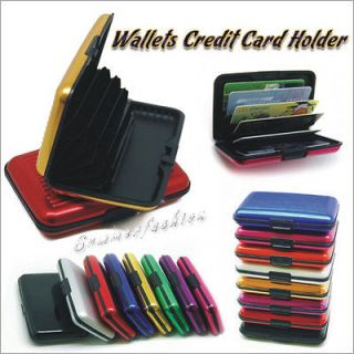 NEW Deluxe Aluma Wallet Credit Card Holder Aluminum Case Protect RFID